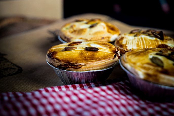 Vegan linzencurry pie